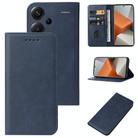 For Xiaomi Redmi Note 13 Pro+ Magnetic Closure Leather Phone Case(Blue) - 1