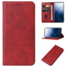 For Xiaomi 14 Pro Magnetic Closure Leather Phone Case(Red) - 1