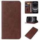 For Xiaomi 14 Ultra Magnetic Closure Leather Phone Case(Brown) - 1