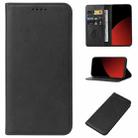 For Xiaomi Civi 4 Pro Magnetic Closure Leather Phone Case(Black) - 1