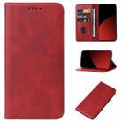 For Xiaomi Civi 4 Pro Magnetic Closure Leather Phone Case(Red) - 1