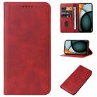 For Xiaomi Redmi A3 Magnetic Closure Leather Phone Case(Red) - 1