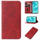 For Xiaomi Redmi Note 10 Lite Magnetic Closure Leather Phone Case(Red) - 1