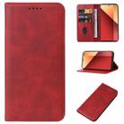 For Xiaomi Poco M6 Pro 4G Magnetic Closure Leather Phone Case(Red) - 1