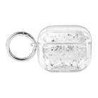 For AirPods 3 Silver Foil Epoxy Bluetooth Earphone Protective Case(Transparent) - 1