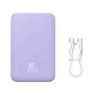 Baseus 20000mAh 20W Magnetic Mini Wireless Fast Charging Power Bank(Purple) - 1