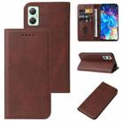 For Infinix Hot 20 5G Magnetic Closure Leather Phone Case(Brown) - 1