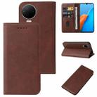 For Infinix Note 12 2023 Magnetic Closure Leather Phone Case(Brown) - 1