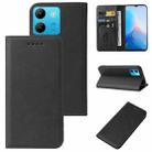 For Infinix Smart 7 Magnetic Closure Leather Phone Case(Black) - 1