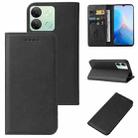 For Infinix Smart 7 HD Magnetic Closure Leather Phone Case(Black) - 1