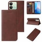 For Infinix Smart 7 HD Magnetic Closure Leather Phone Case(Brown) - 1