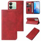 For Infinix Smart 7 HD Magnetic Closure Leather Phone Case(Red) - 1