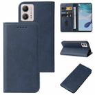 For Motorola Moto G53 Magnetic Closure Leather Phone Case(Blue) - 1