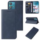 For Motorola Edge 40 Neo Magnetic Closure Leather Phone Case(Blue) - 1