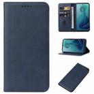 For Motorola Moto G 5G 2024 Magnetic Closure Leather Phone Case(Blue) - 1