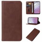 For Motorola Moto G20 Magnetic Closure Leather Phone Case(Brown) - 1