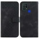 For Tecno Pova 4G/LD7 7-shaped Embossed Leather Phone Case(Black) - 1