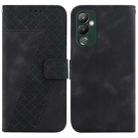 For Tecno Pova 4 7-shaped Embossed Leather Phone Case(Black) - 1