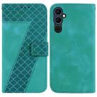 For Tecno Pova Neo 2 7-shaped Embossed Leather Phone Case(Green) - 1