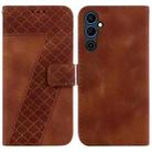 For Tecno Pova Neo 2 7-shaped Embossed Leather Phone Case(Brown) - 1