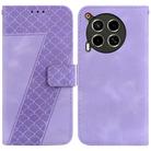 For Tecno Camon 30 4G / 5G / CL6 / CL7 Seven-shaped Embossed Leather Phone Case(Purple) - 1