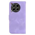 For Tecno Camon 30 4G / 5G / CL6 / CL7 Seven-shaped Embossed Leather Phone Case(Purple) - 3