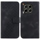 For Tecno Camon 30 4G / 5G / CL6 / CL7 Seven-shaped Embossed Leather Phone Case(Black) - 1