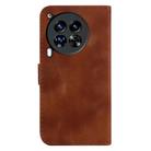 For Tecno Camon 30 Premier 5G Seven-shaped Embossed Leather Phone Case(Brown) - 3
