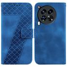 For Tecno Camon 30 Premier 5G Seven-shaped Embossed Leather Phone Case(Blue) - 1