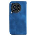 For Tecno Camon 30 Premier 5G Seven-shaped Embossed Leather Phone Case(Blue) - 3
