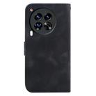 For Tecno Camon 30 Premier 5G Seven-shaped Embossed Leather Phone Case(Black) - 3