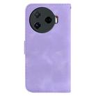 For Tecno Camon 30 Pro 5G / CL8 Seven-shaped Embossed Leather Phone Case(Purple) - 3