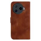 For Tecno Camon 30 Pro 5G / CL8 Seven-shaped Embossed Leather Phone Case(Brown) - 3