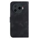 For Tecno Camon 30 Pro 5G / CL8 Seven-shaped Embossed Leather Phone Case(Black) - 3