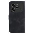 For Tecno Pova 6 5G / 6 Pro 5G Seven-shaped Embossed Leather Phone Case(Black) - 3