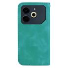 For Tecno Pova 6 Neo Seven-shaped Embossed Leather Phone Case(Green) - 3