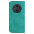 For Tecno Spark 30C Seven-shaped Embossed Leather Phone Case(Green) - 3