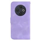 For Tecno Spark 30C Seven-shaped Embossed Leather Phone Case(Purple) - 3
