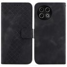 For Tecno Spark 30 Pro Seven-shaped Embossed Leather Phone Case(Black) - 1