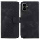 For Tecno Pop 10 / Spark Go 2 4G Seven-shaped Embossed Leather Phone Case(Black) - 1