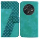 For Tecno Pop 9 5G / Spark 30C 5G Seven-shaped Embossed Leather Phone Case(Green) - 1