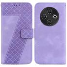 For Tecno Pop 9 5G / Spark 30C 5G Seven-shaped Embossed Leather Phone Case(Purple) - 1