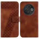 For Tecno Pop 9 5G / Spark 30C 5G Seven-shaped Embossed Leather Phone Case(Brown) - 1