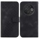 For Tecno Pop 9 5G / Spark 30C 5G Seven-shaped Embossed Leather Phone Case(Black) - 1