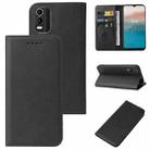 For Nokia C21 Plus Magnetic Closure Leather Phone Case(Black) - 1