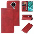 For Nokia C30 Magnetic Closure Leather Phone Case(Red) - 1