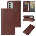 For Nokia C31 Magnetic Closure Leather Phone Case(Brown) - 1