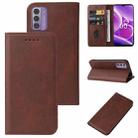 For Nokia G42 Magnetic Closure Leather Phone Case(Brown) - 1