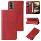 For Nokia XR21 Magnetic Closure Leather Phone Case(Red) - 1