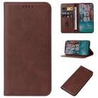 For Nokia C12 / C12 Pro / C12 Plus Magnetic Closure Leather Phone Case(Brown) - 1